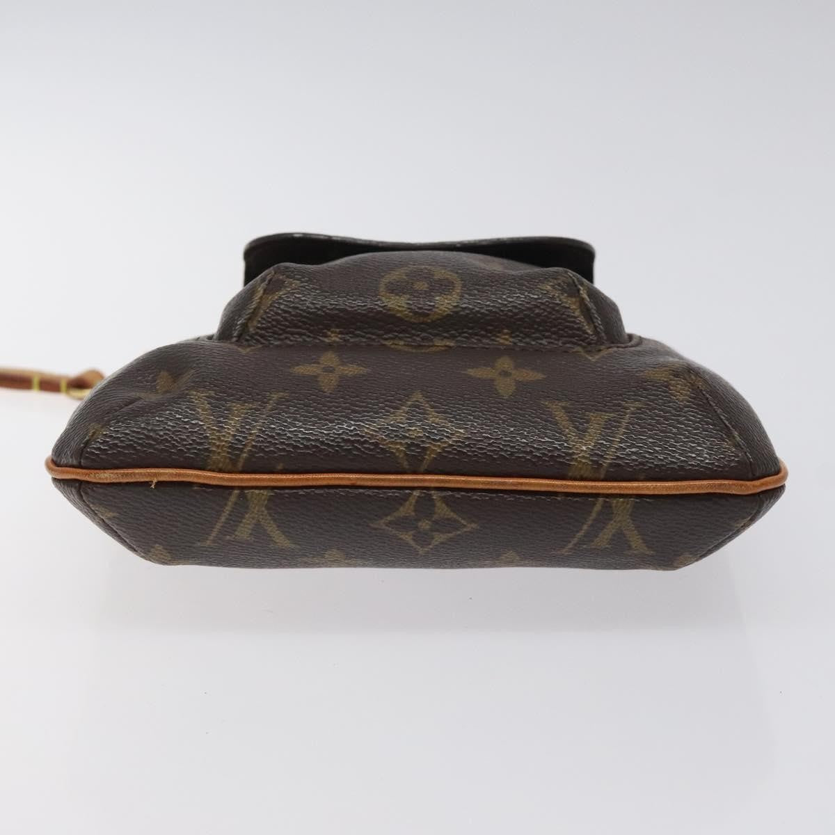 Louis Vuitton Partition Wristlet Clutch Monogram Canvas, BROWN, CANVAS, Clutche & pouche