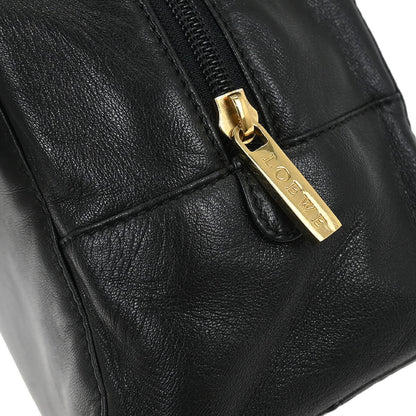 Loewe Anagram handbag Leather, BLACK, LEATHER, Handbag