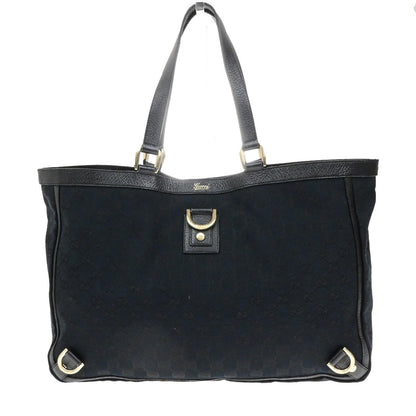 Gucci Abbey D-Ring Tote GG Canvas, BLACK, CANVAS, Tote bag