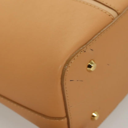 Burberry Handle Tote Leather, BEIGE, LEATHER, Tote bag
