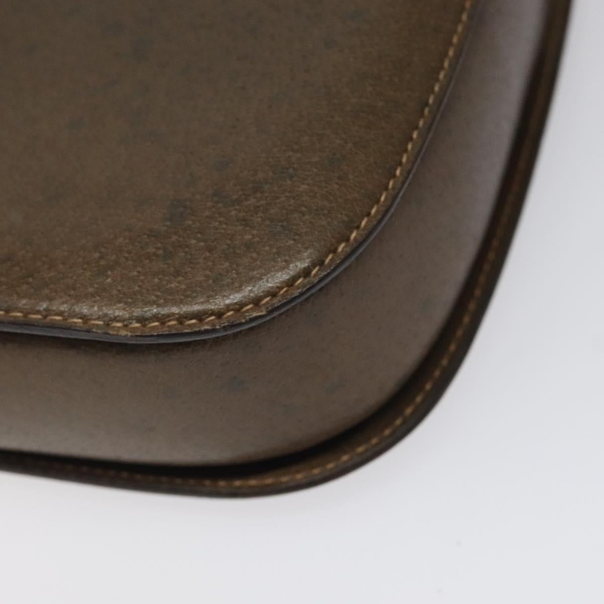 Gucci Vintage Handbag Leather, BROWN, LEATHER, Handbag