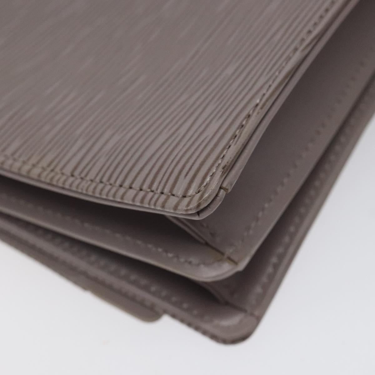 Louis Vuitton Biarritz Shoulder Bag Epi Leather, GRAY, LEATHER, Shoulder bag