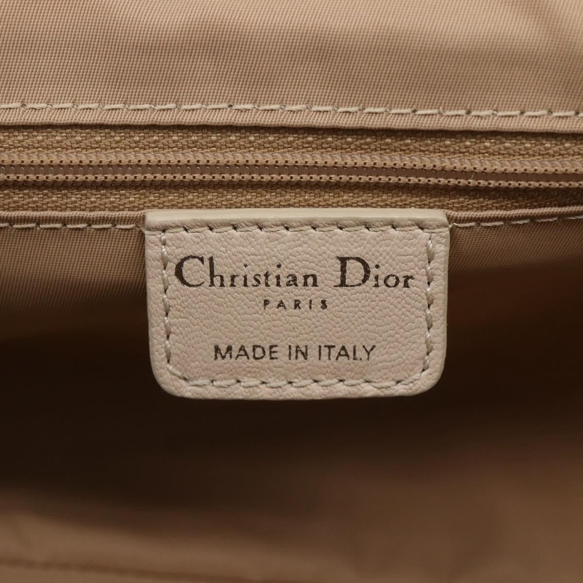 Christian Dior Vintage Trotter Romantique Zip Satchel Diorissimo Coated Canvas, BEIGE, CANVAS, Tote bag