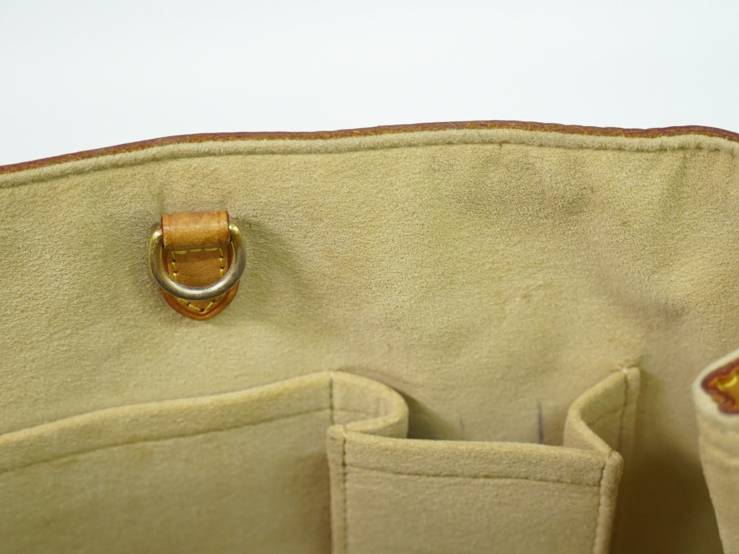 Louis Vuitton Hampstead Handbag Damier, WHITE, CANVAS, Tote bag