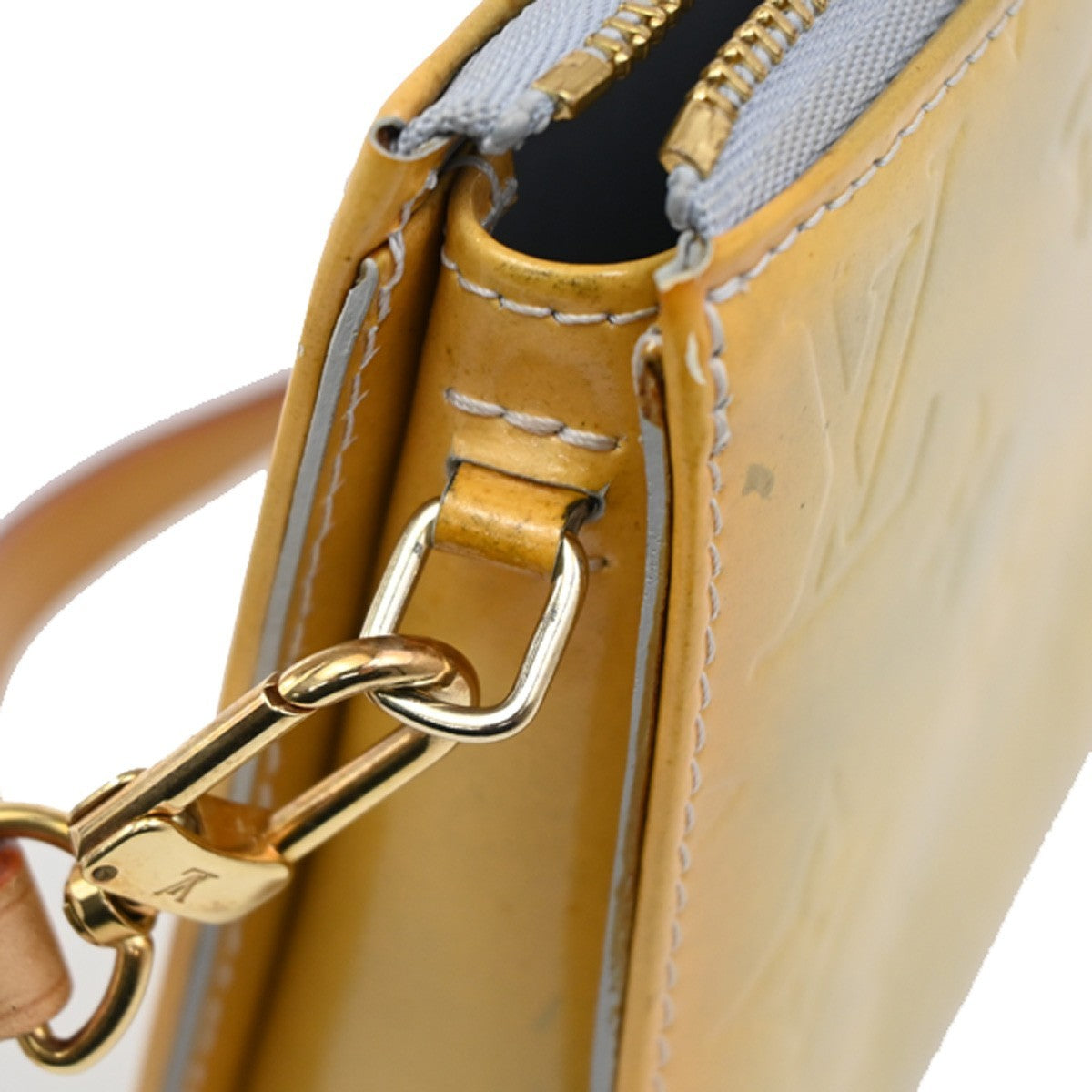 Louis Vuitton Lexington Pochette Monogram Vernis, YELLOW, PATENT_LEATHER, Clutche & pouche