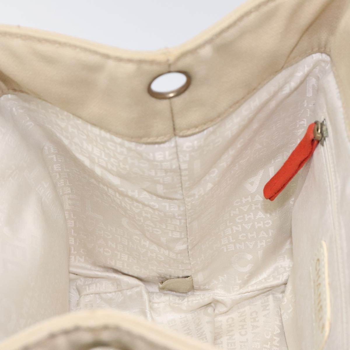 Chanel Chocolate Bar Coco Mark handbag Canvas, BEIGE, CANVAS, Handbag