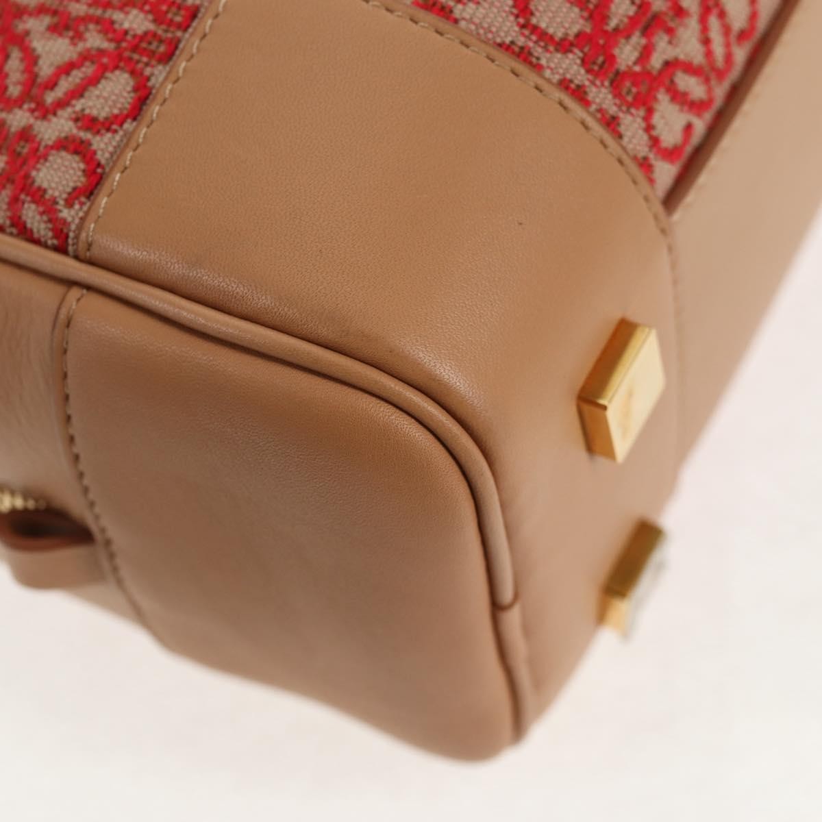 Loewe Amazona Bag Leather and Jacquard Canvas, BEIGE, CANVAS, Handbag