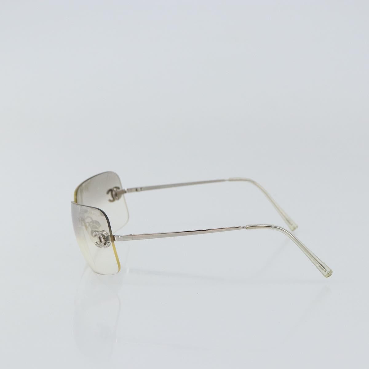 Chanel Logo CC Sunglasses Metal, SILVER, METAL, Sunglasse