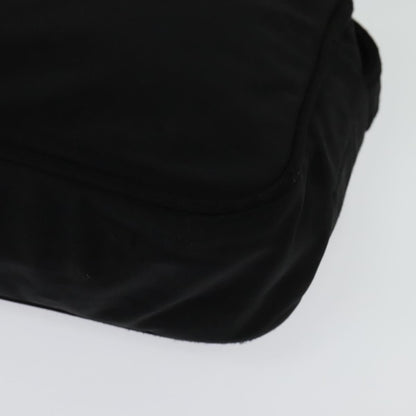 Miu Miu Zip Shoulder Bag Nylon, BLACK, NYLON, Shoulder bag