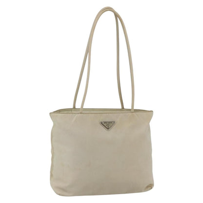 Prada Vintage Tote Tessuto, SILVER, NYLON, Tote bag