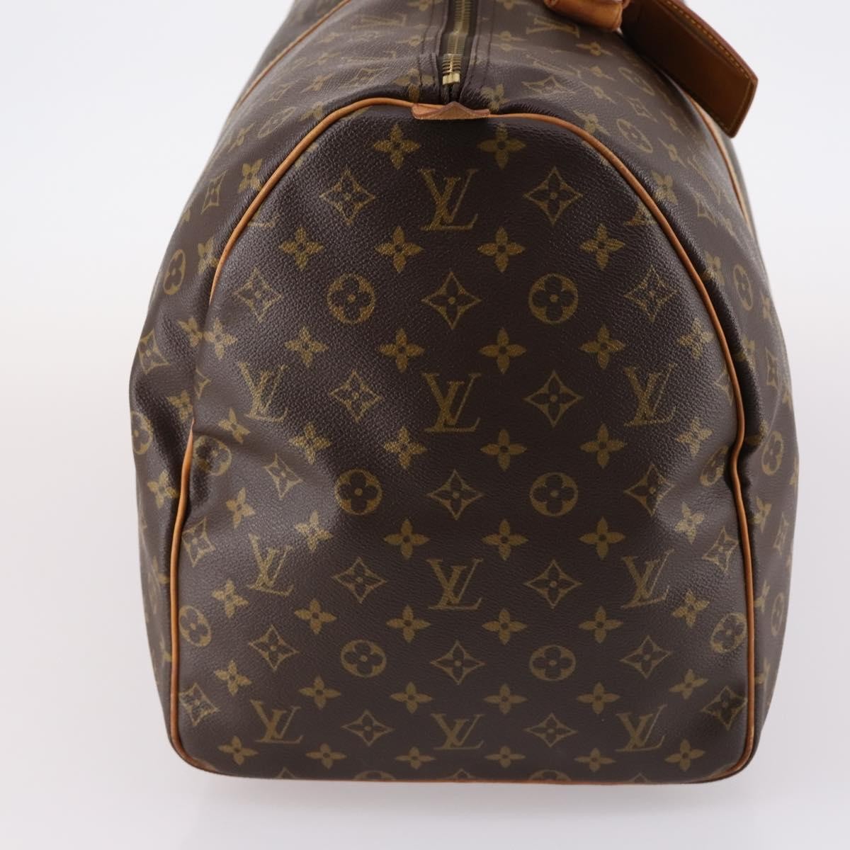 Louis Vuitton Keepall Bag Monogram Canvas, BROWN, CANVAS, Travel bag