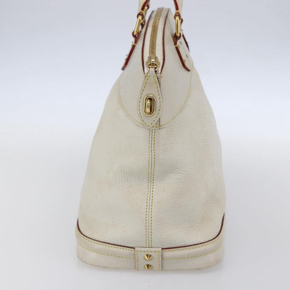 Louis Vuitton Suhali Lockit Handbag Leather, WHITE, LEATHER, Handbag