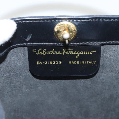 Salvatore Ferragamo Shopper Tote Patent Leather, BLACK, PATENT_LEATHER, Tote bag