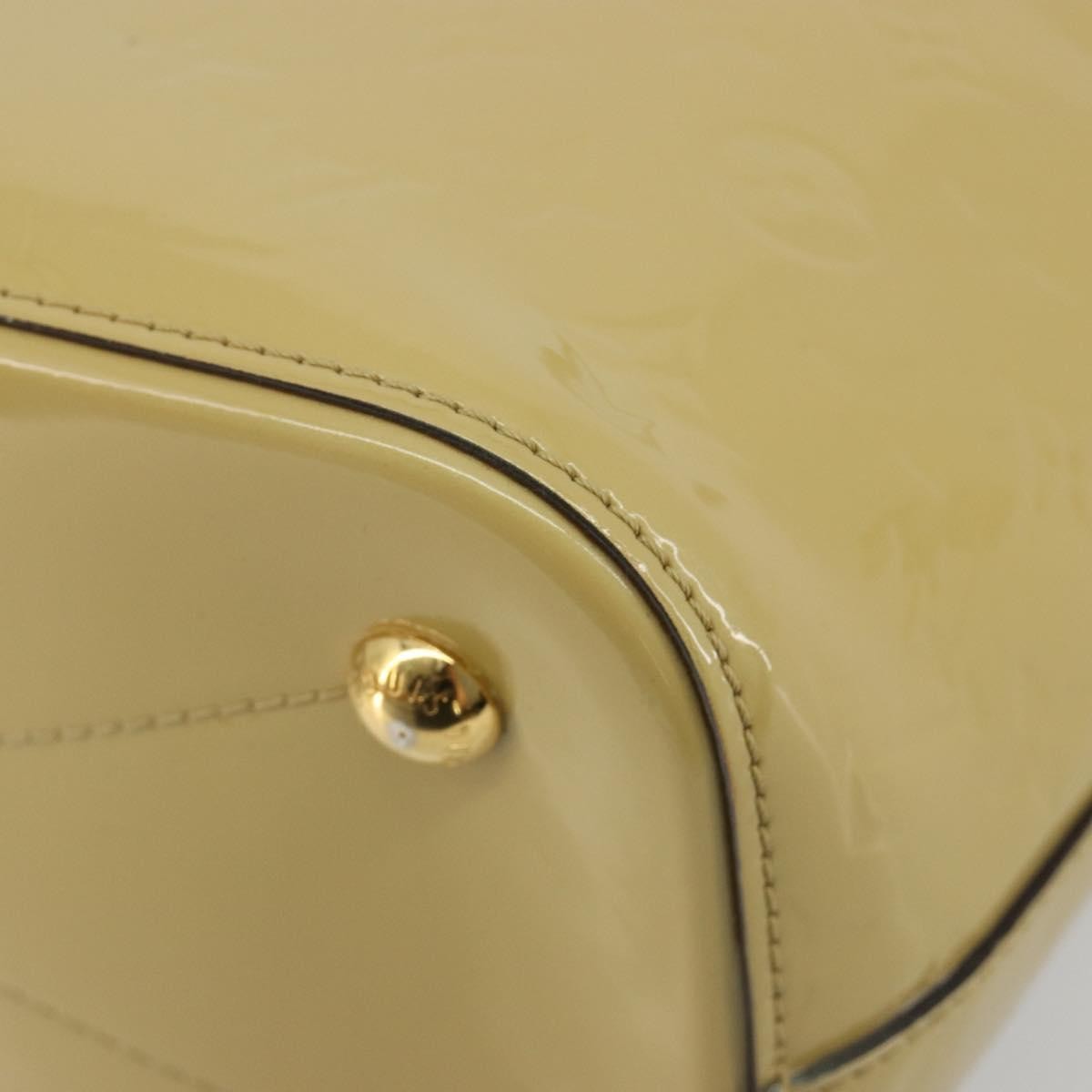Louis Vuitton Montebello Handbag Monogram Vernis, Beige, Patent Leather, Handbag