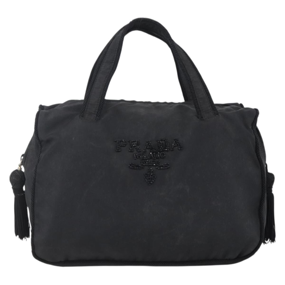 Prada Vintage Handbag Tessuto, BLACK, NYLON, Handbag