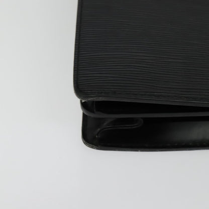 Louis Vuitton Serviette Ambassadeur Handbag Epi Leather, BLACK, LEATHER, Handbag
