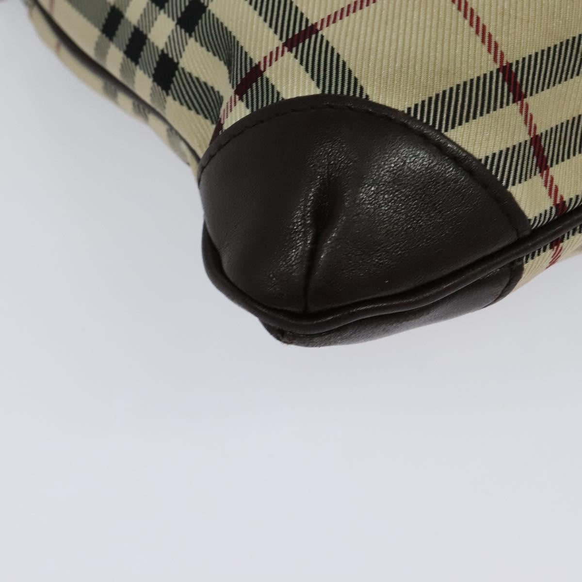 Burberry Vintage Flap Crossbody Bag Haymarket Canvas, BEIGE, NYLON, Shoulder bag