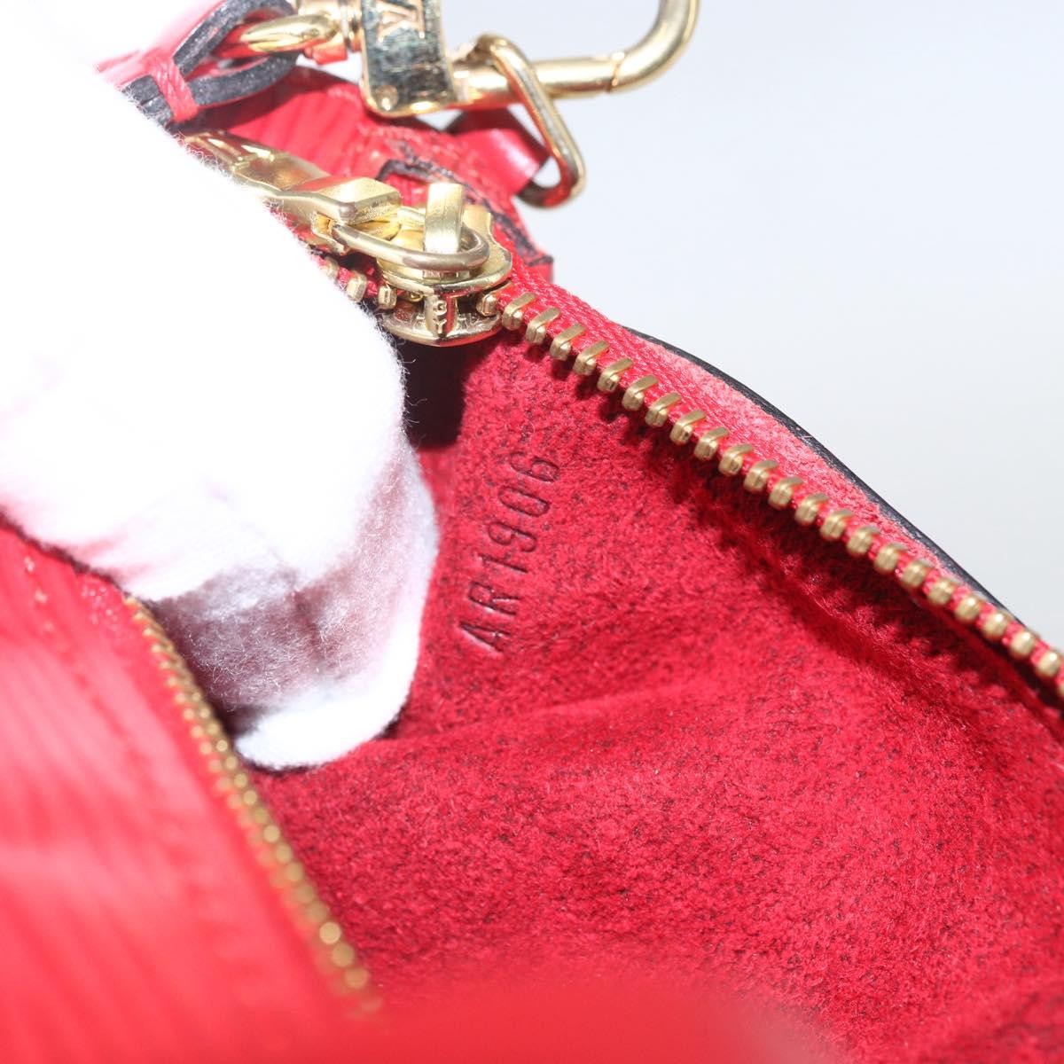 Louis Vuitton Soufflot Pochette Epi Leather, RED, LEATHER, Clutche & pouche