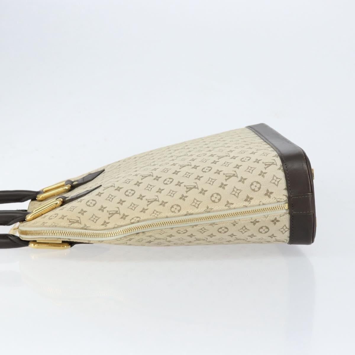 Louis Vuitton Alma Handbag Mini Lin Monogram, KHAKI, CANVAS, Handbag