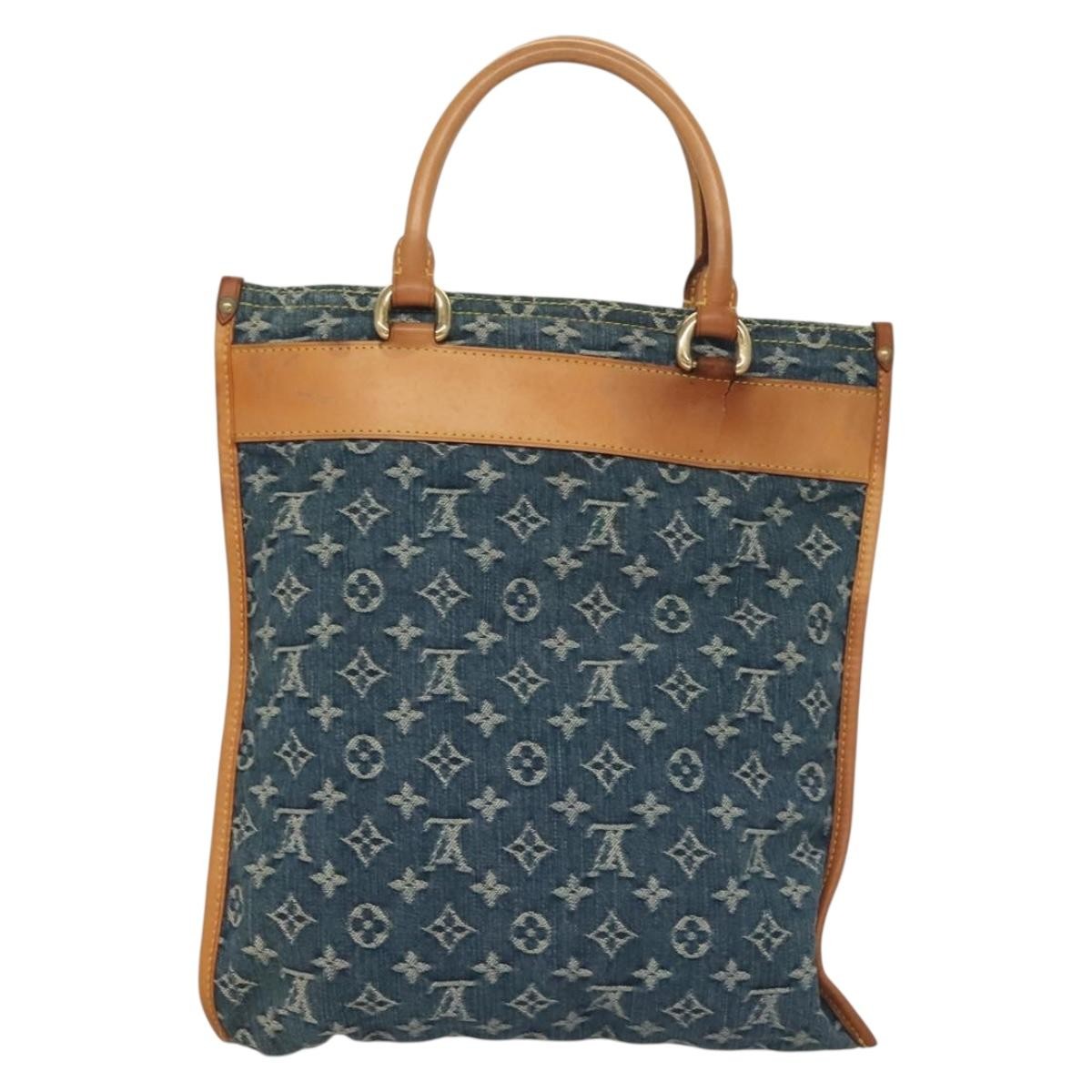 Louis Vuitton Baggy grand modèle Denim, BLUE, DENIM_JEANS, Handbag