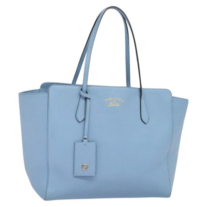 Gucci Swing Tote Leather, BLUE, LEATHER, Tote bag