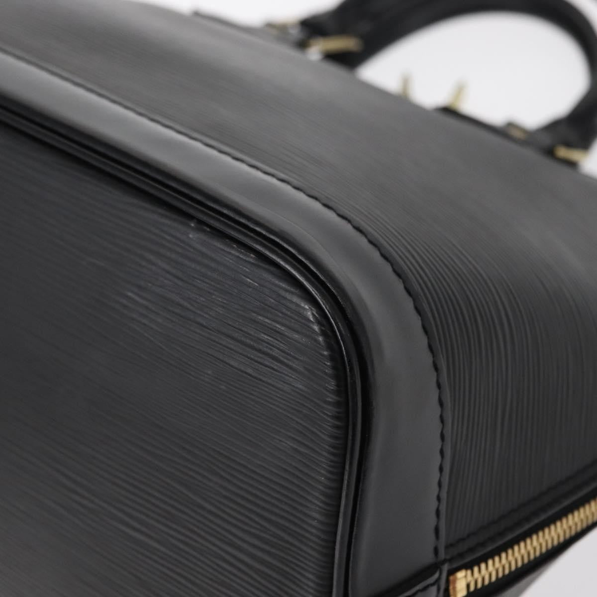 Louis Vuitton Alma Handbag Epi Leather, BLACK, LEATHER, Handbag