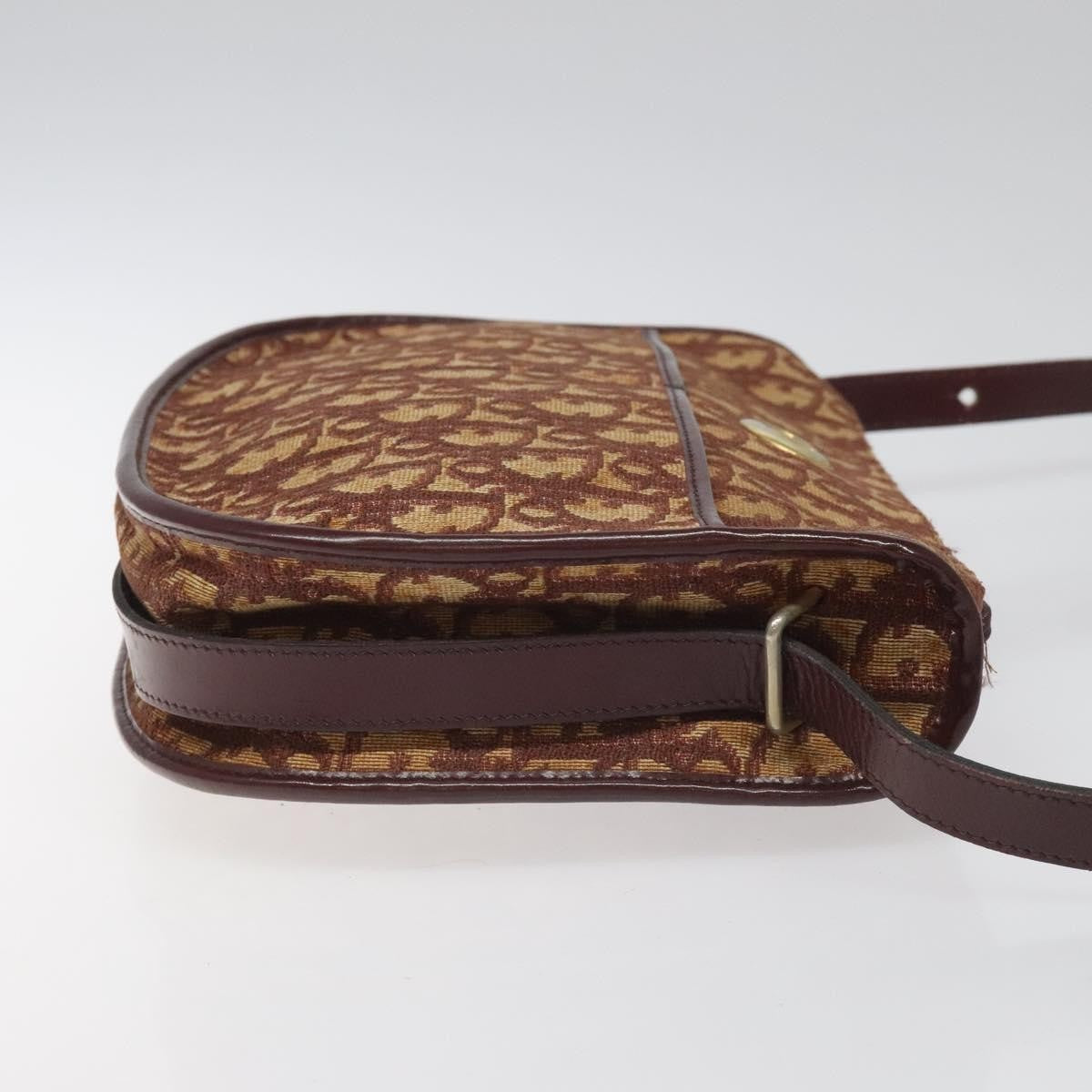 Christian Dior Vintage Trotter Shoulder Bag Canvas, RED, CANVAS, Shoulder bag