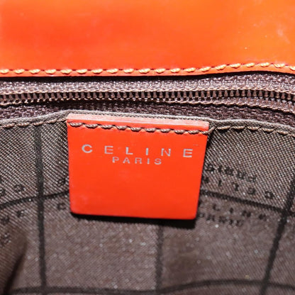 Celine Shoulder Bag Canvas, ORANGE, CANVAS, Shoulder bag