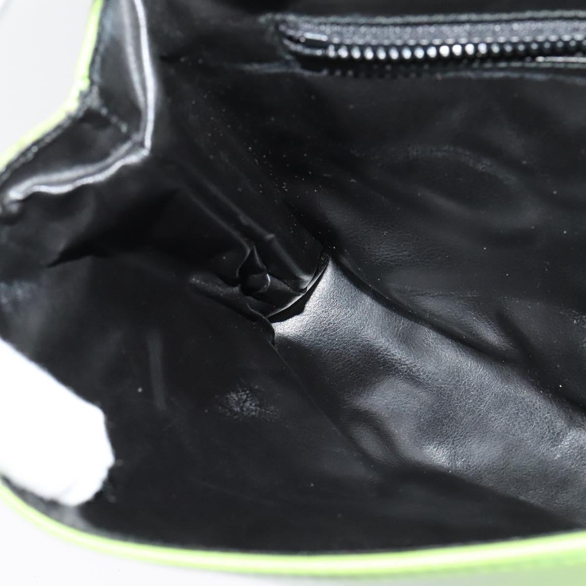 Celine Flap Shoulder Bag Leather, GREEN, LEATHER, Shoulder bag