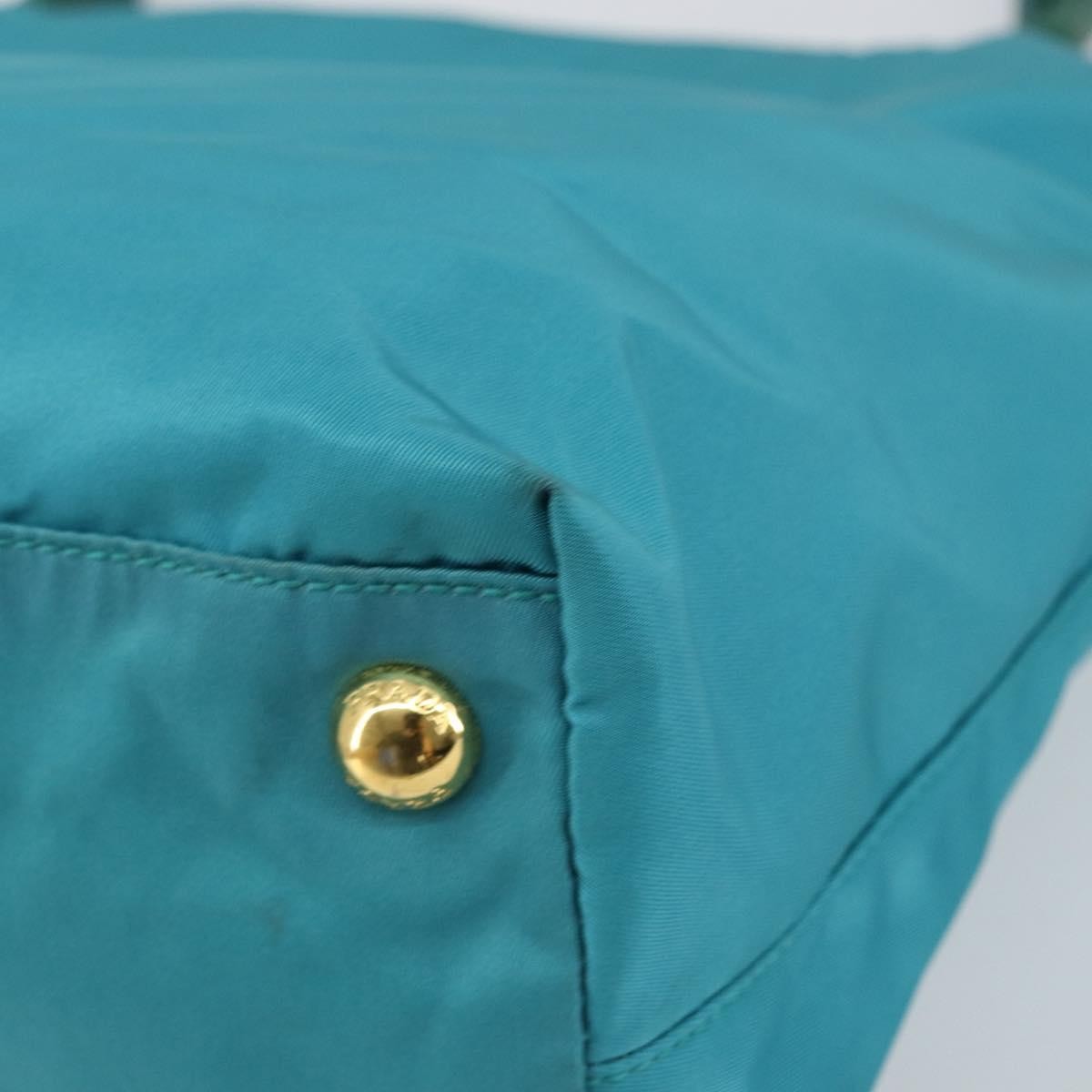 Prada Vintage Handbag Tessuto, TURQUOISE, NYLON, Handbag