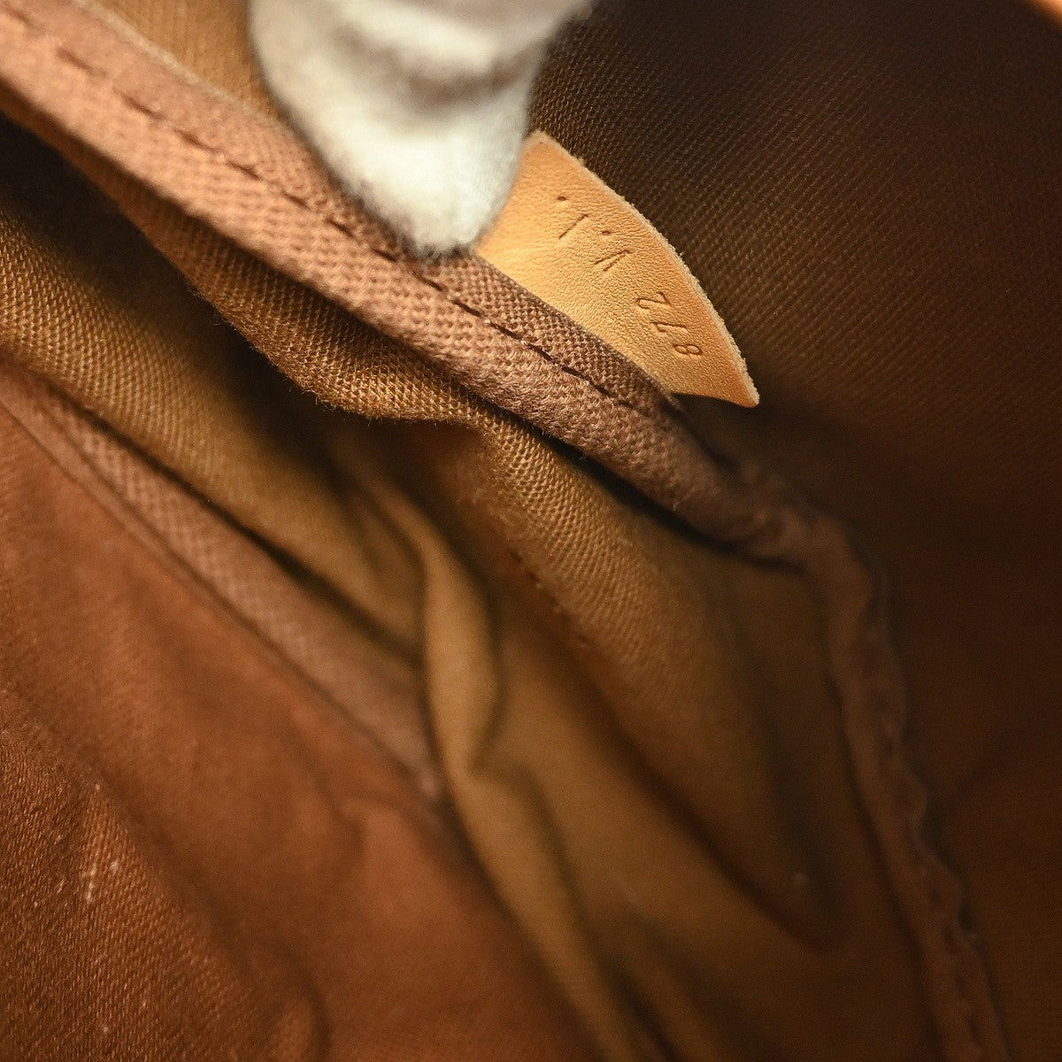 Louis Vuitton Saumur Handbag Monogram Canvas, BROWN, CANVAS, Shoulder bag