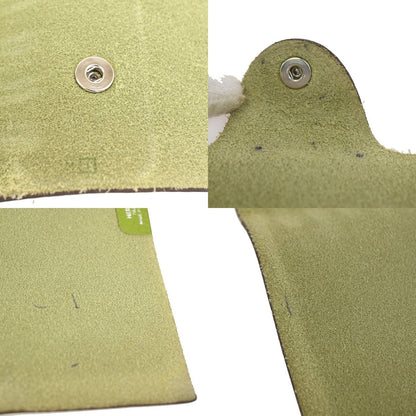Hermes Ulysse Agenda Cover Leather, Green, Leather, Wallet
