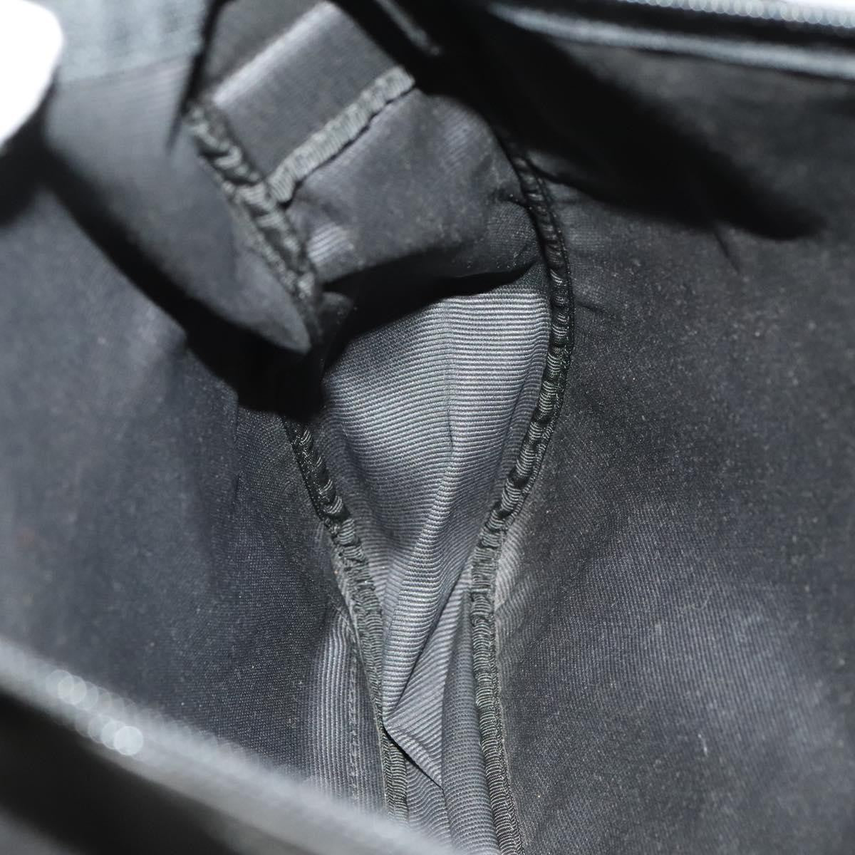 Fendi Vintage Double Buckle Flap Shoulder Bag Nylon, BLACK, NYLON, Shoulder bag