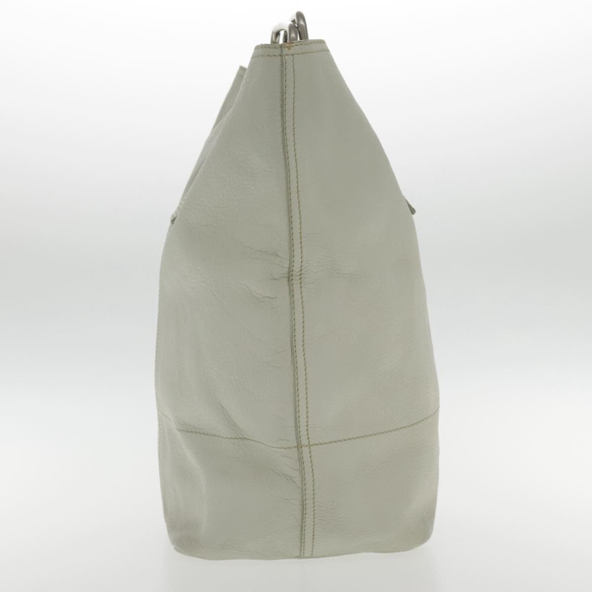 Prada Vintage Handbag Leather, WHITE, LEATHER, Handbag