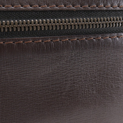 Louis Vuitton Sac Plat Crossbody Bag Utah Leather, BROWN, LEATHER, Shoulder bag