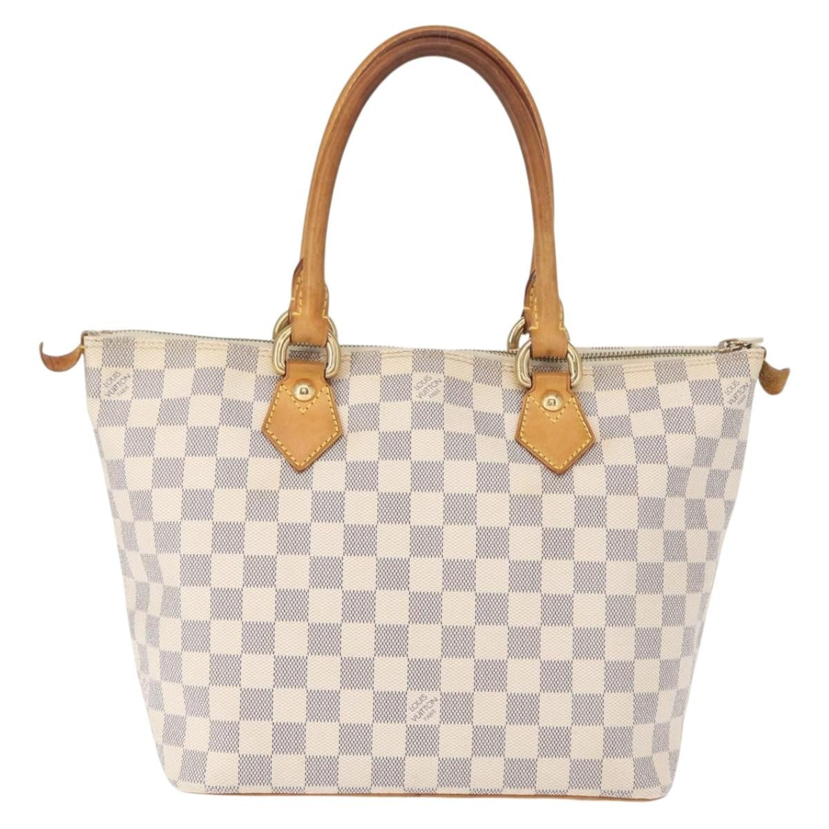 Louis Vuitton Saleya Handbag Damier, WHITE, CANVAS, Tote bag