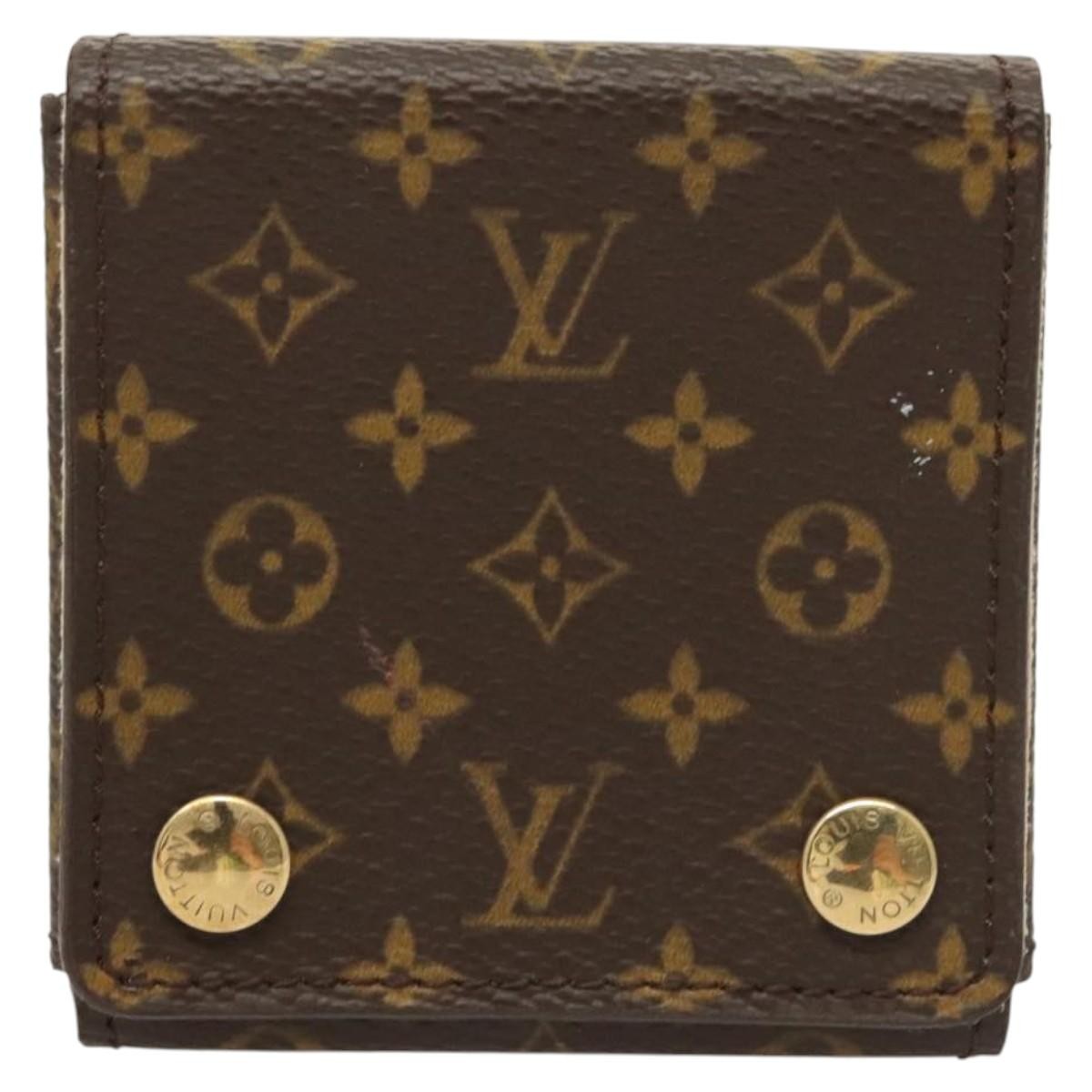 Louis Vuitton CASE JEWELRY BOX Canvas, BROWN, CANVAS, Wallets