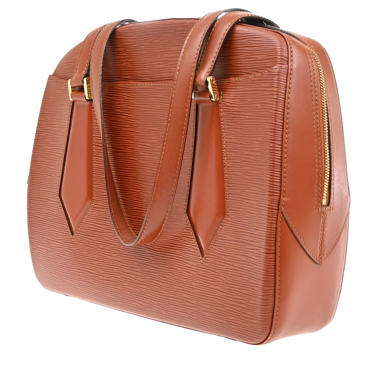 Louis Vuitton Voltaire Handbag Epi leather, BROWN, LEATHER, Handbag