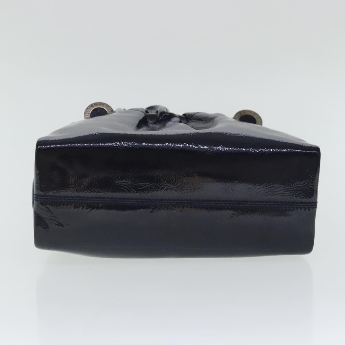 Bvlgari Top Handle Bag Patent leather, NAVY, PATENT_LEATHER, Handbag