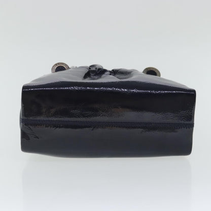 Bvlgari Top Handle Bag Patent leather, NAVY, PATENT_LEATHER, Handbag