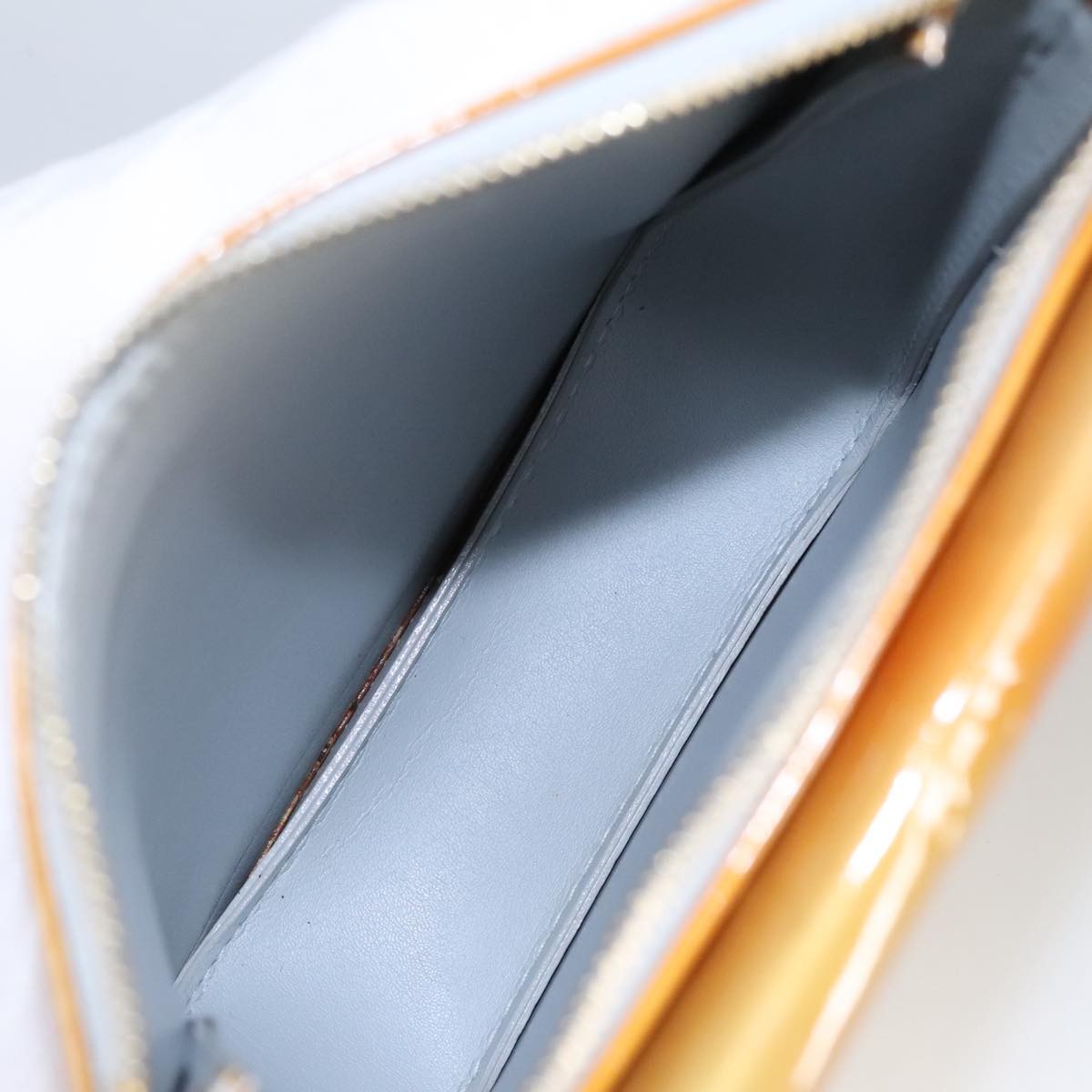 Louis Vuitton Pochette Mott Patent leather, YELLOW, PATENT_LEATHER, Clutche & pouche