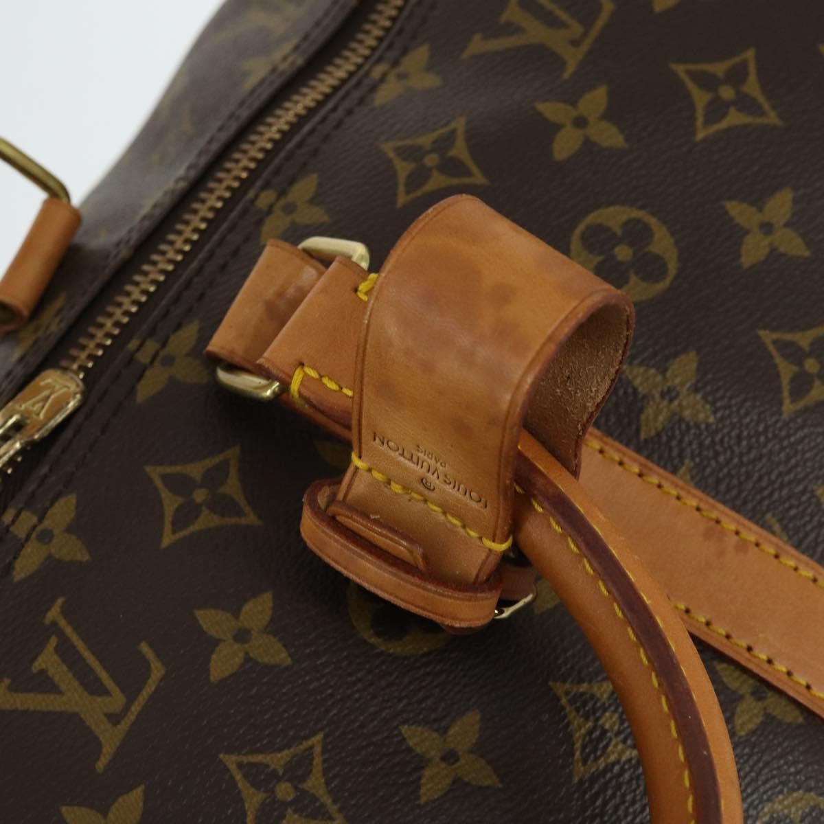 Louis Vuitton Keepall Bag Monogram Canvas, BROWN, CANVAS, Travel bag