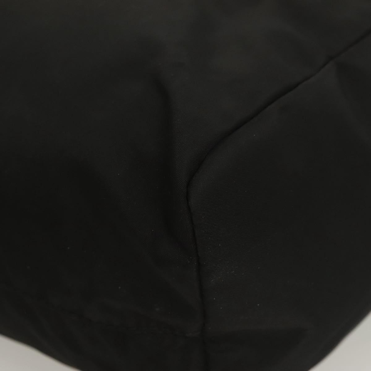 Prada Metal Handles Tote Tessuto, BLACK, NYLON, Handbag