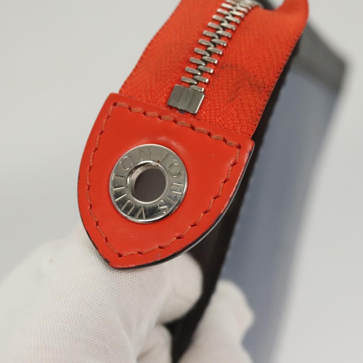 Louis Vuitton Pochette Voyage Epi Leather with Damier Graphite, BLUE, LEATHER, Clutche & pouche