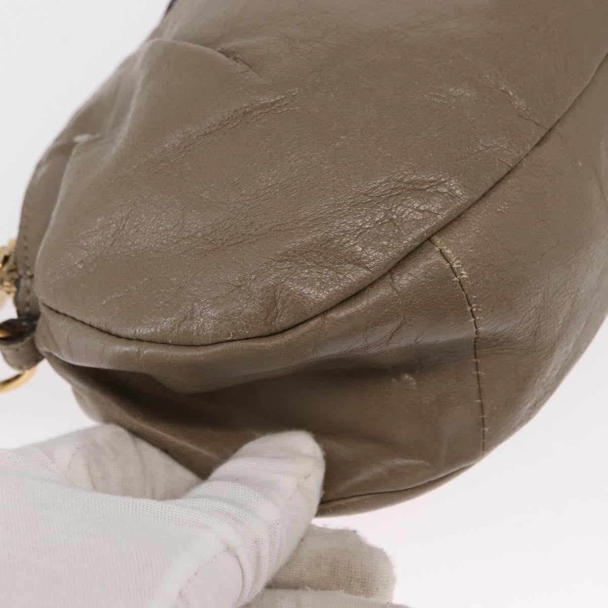 Chloe Vintage Shoulder Bag Leather, BEIGE, LEATHER, Shoulder bag