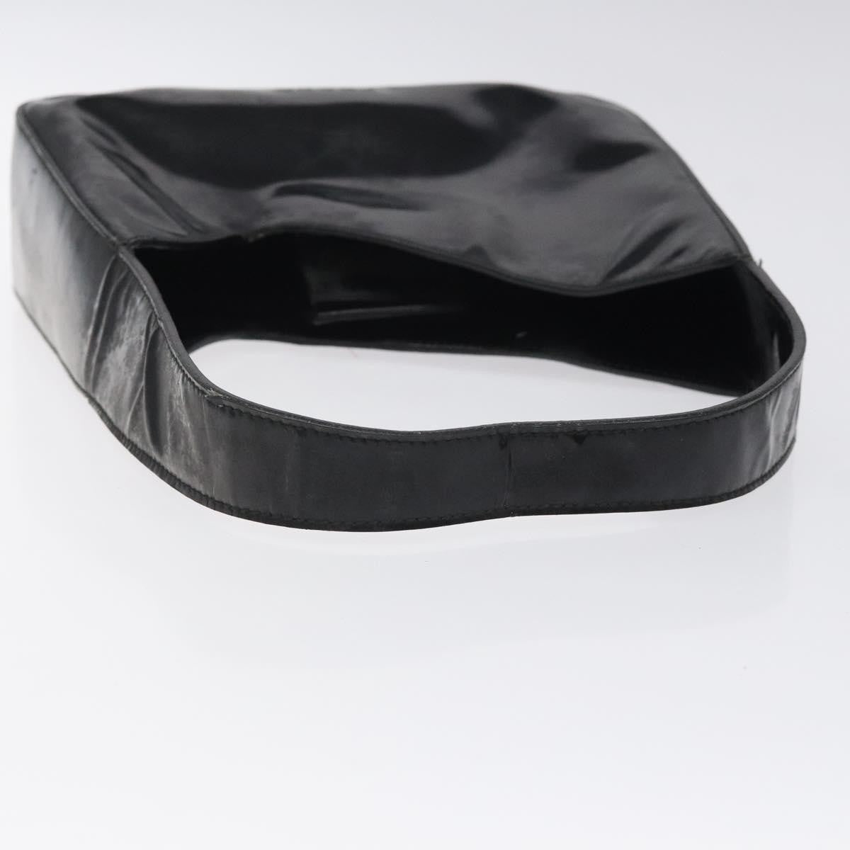 Prada Vintage Shoulder Bag Leather, BLACK, PATENT_LEATHER, Shoulder bag