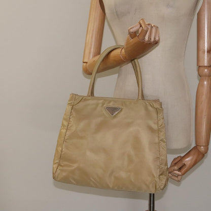 Prada Vintage Tote Tessuto, BEIGE, NYLON, Tote bag