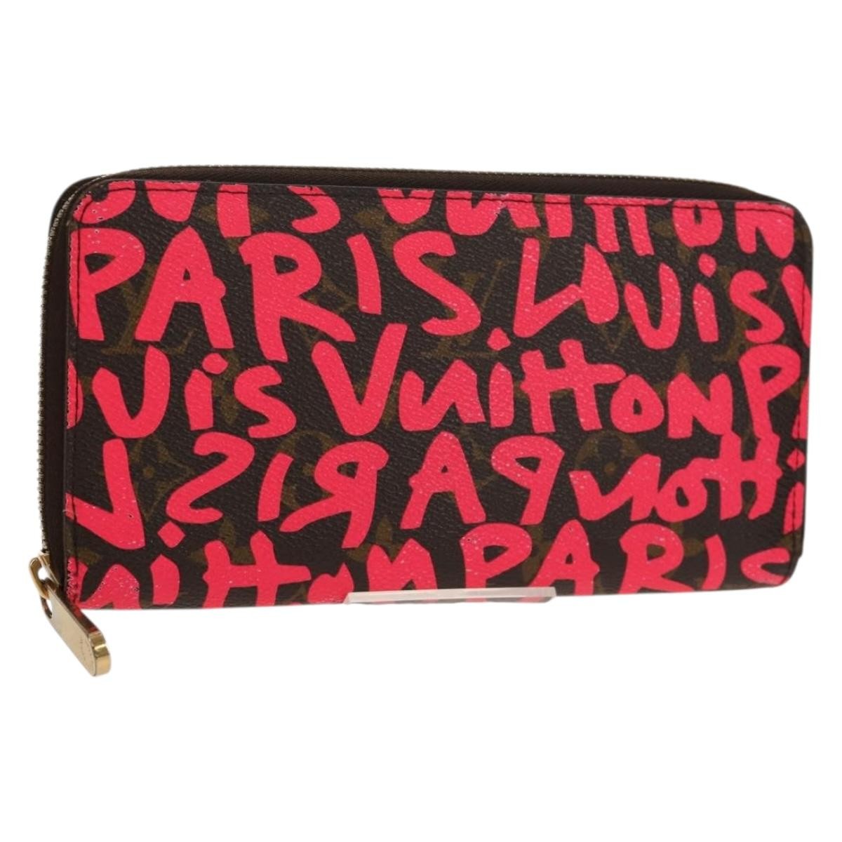 Louis Vuitton Zippy Wallet NM Monogram Graffiti, PINK, CANVAS, Wallets