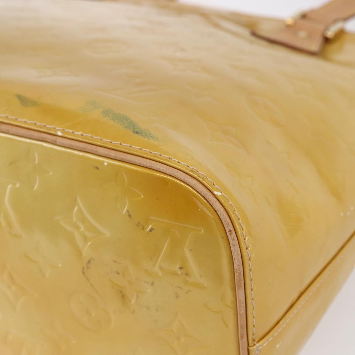 Louis Vuitton Houston Handbag Monogram Vernis, BEIGE, PATENT_LEATHER, Handbag