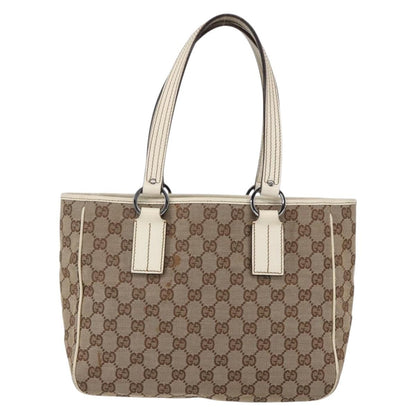 Gucci Open Tote GG Canvas, BEIGE, CANVAS, Tote bag